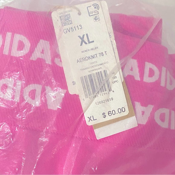 NWT Adidad Training Aeroknit Cropped High Rise Pants - Picture 6 of 6